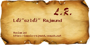 László Rajmund névjegykártya